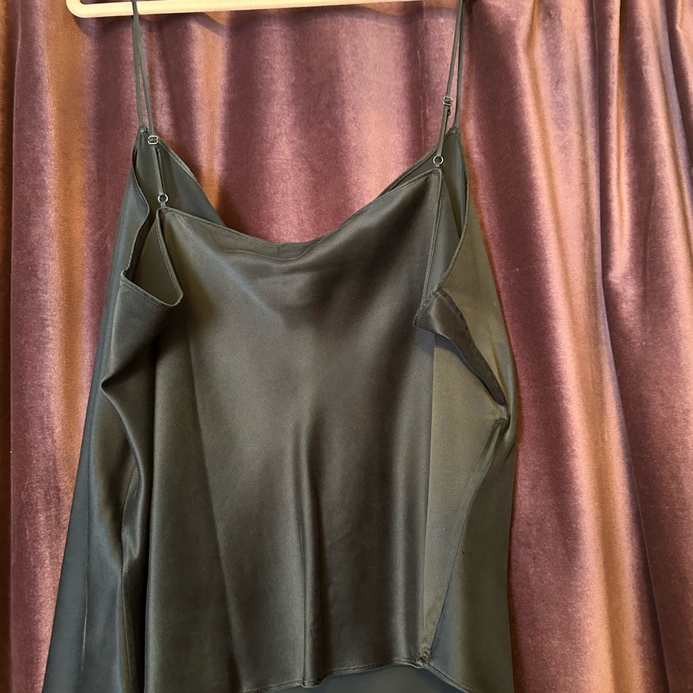 NWT J. Crew Black Washable Silk Charmeuse Camisole Top - Size 3X - Picture 2 of 2